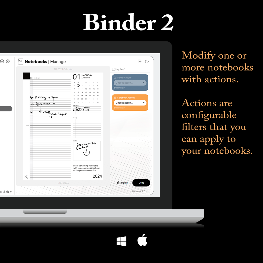 Create actions to convert your reMarkable Notebooks to PDF and upload them to your cloud